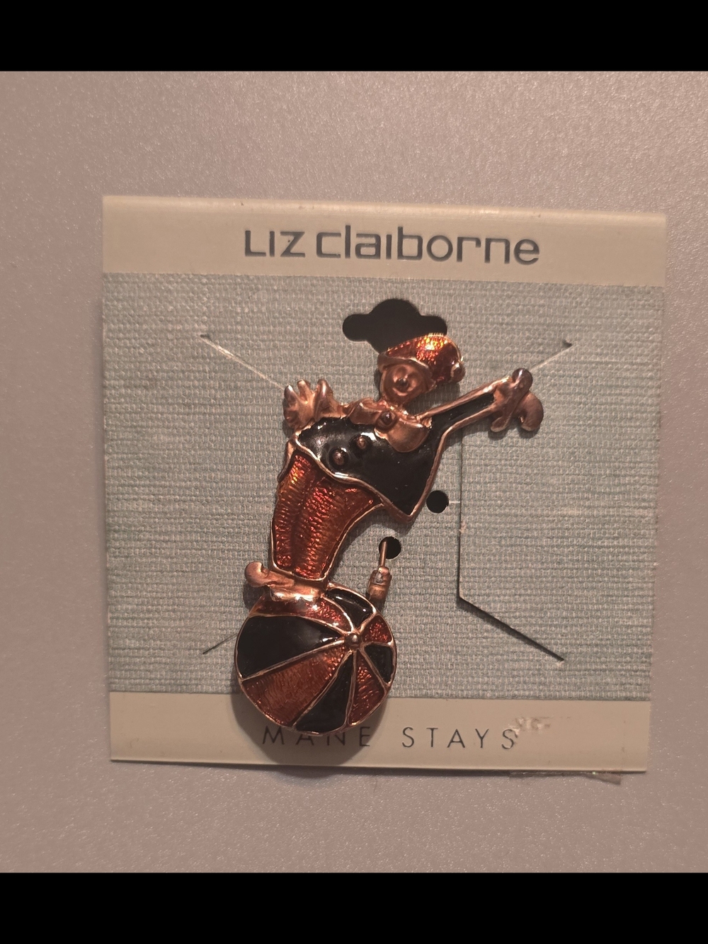 Liz Claiborne Rose Gold Flower Accent Stick Pin